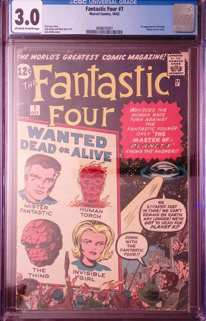 Fantastic Four #7 (1962), CGC 3.0