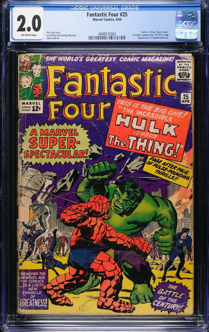 Fantastic Four #25 (Marvel, April 1964), CGC 2.0